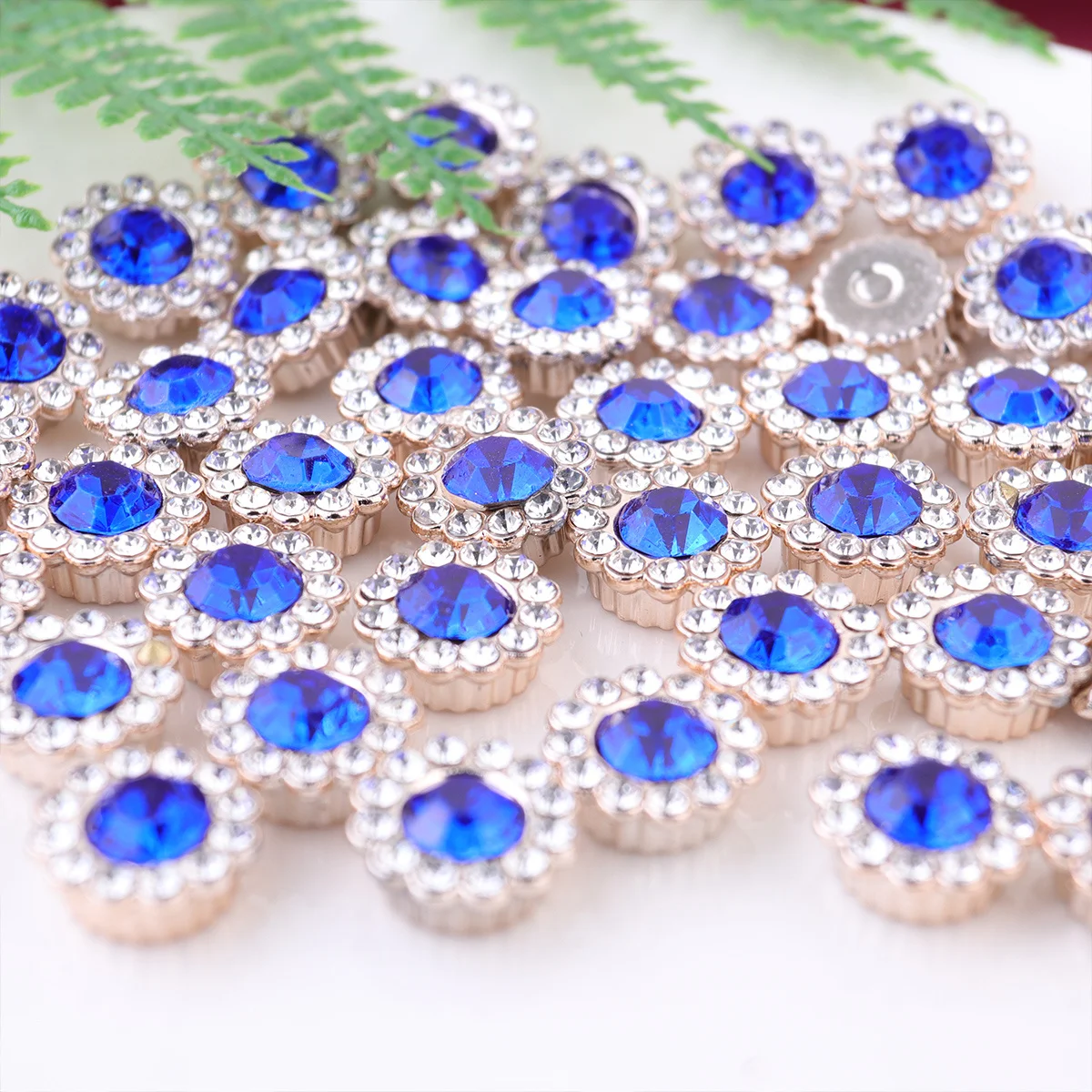 

50 PCS Jewelry Making Ornaments for Crafts Glue on Embellishment Rhinestone Decorations