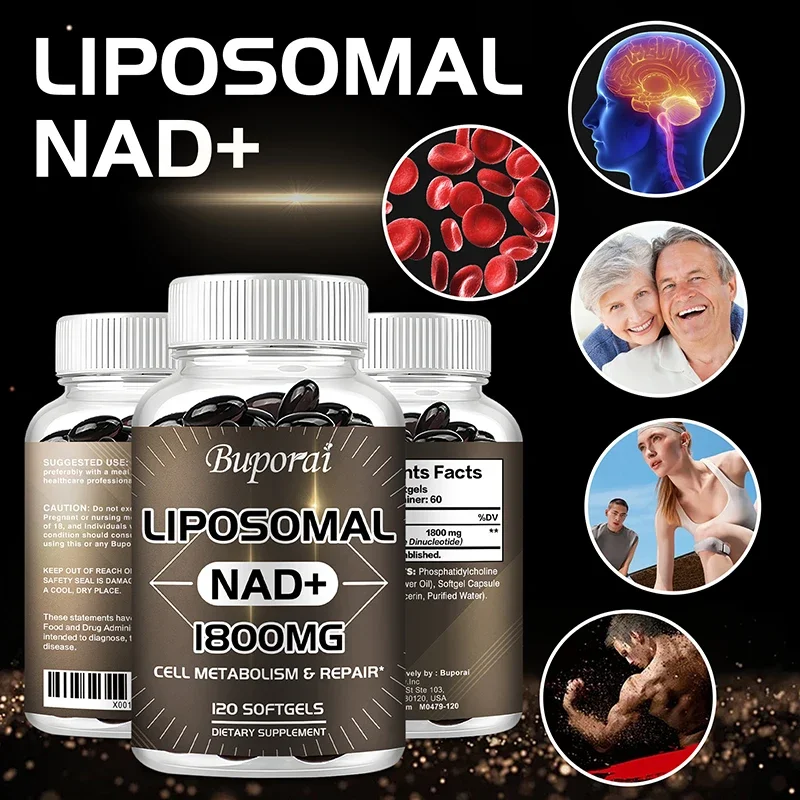 Liposomal NAD Supplement - Aging Defense, Cellular Energy, Heart & Brain Function,Longevity