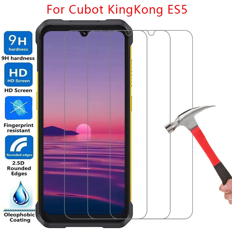 Protector de pantalla para cubot kingkong es5, vidrio templado protector para teléfono king kong es 5, película de vidrio kinkong kingkon kingkonges5