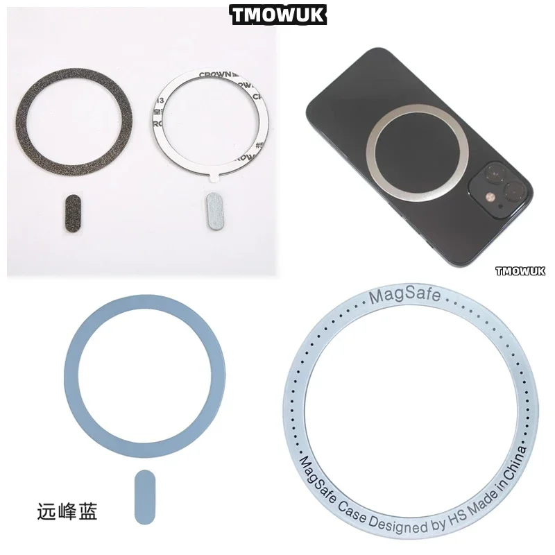 

Для Xiaomi Redmi K40 K60 MIX Fold 2 3 4 Pro Ultra, для Magsafe - регулируемая магнитная металлическая пластина-кольцо для беспроводной зарядки