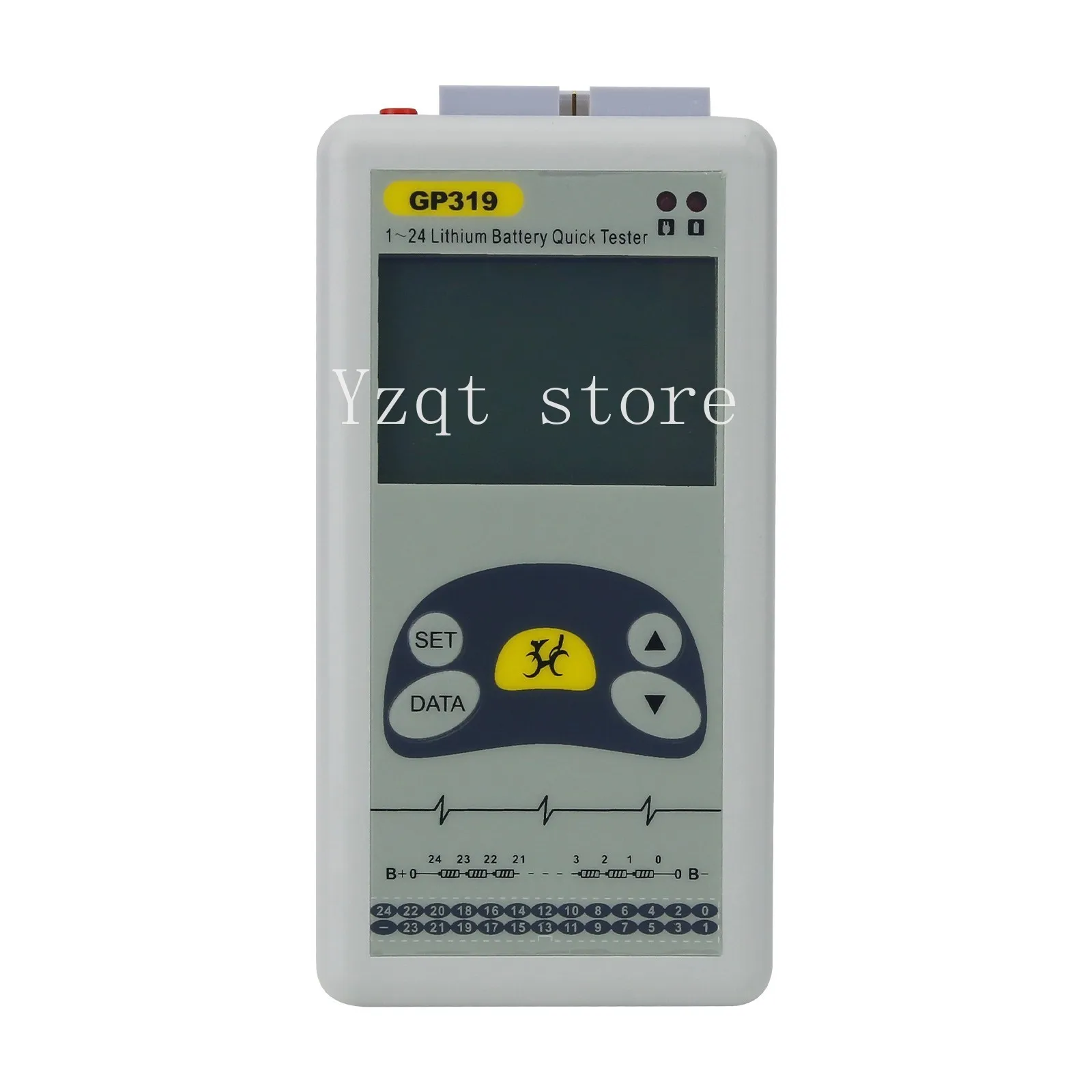 

Тестер литиевой батареи GP319 1-24S Тестер напряжения батареи с ящиком для инструментов для быстрого измерения