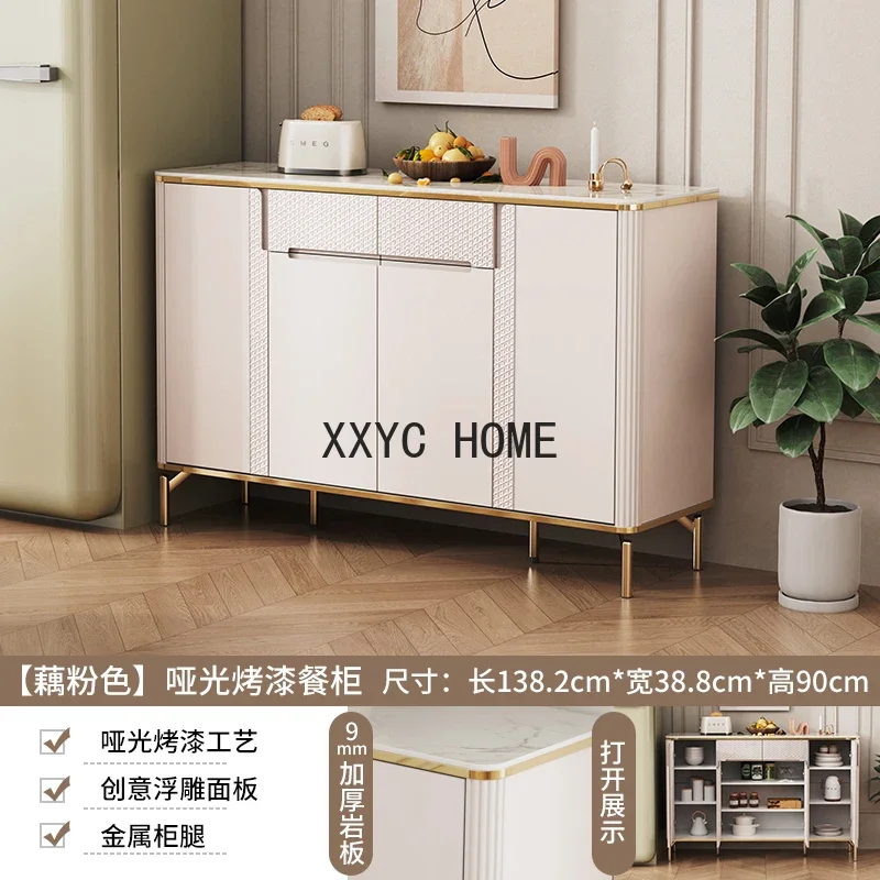 

Каменная тарелка, светлый роскошный сервант, простой шкафчик для гостиной, чайный шкаф в кремовом стиле для хранения