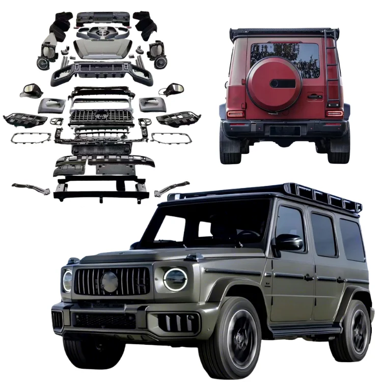 Body Kit for   G Class W463 2002-2018 Upgrade to W465 G63 Style Front Rear Bumper Headlight Hood Taillight Plug Play