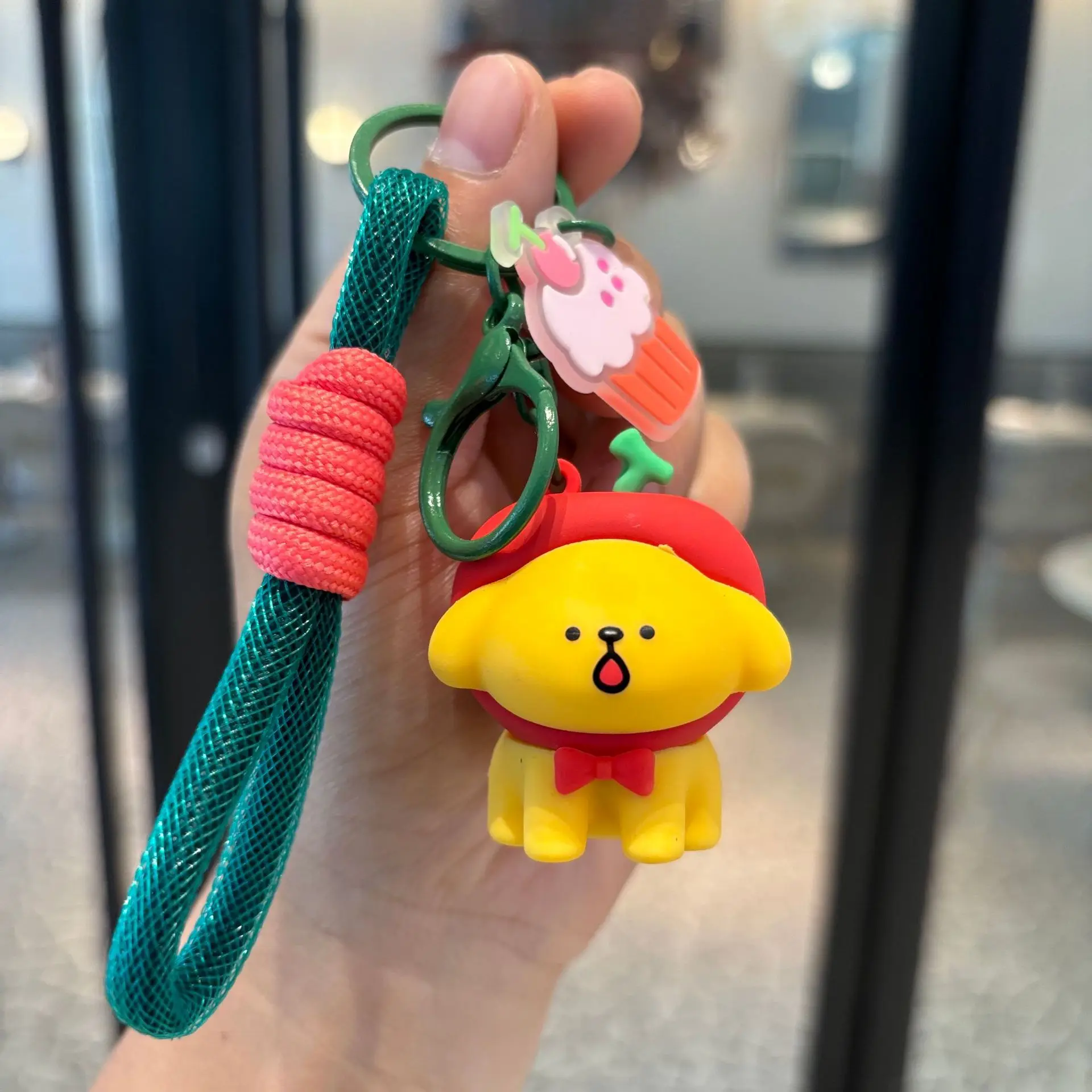 Kawaii Line Dog Pendant Keychain Keyrings for Children Pochacco Keychain Itabag Accessories Girls Backpack Bags Students Toys