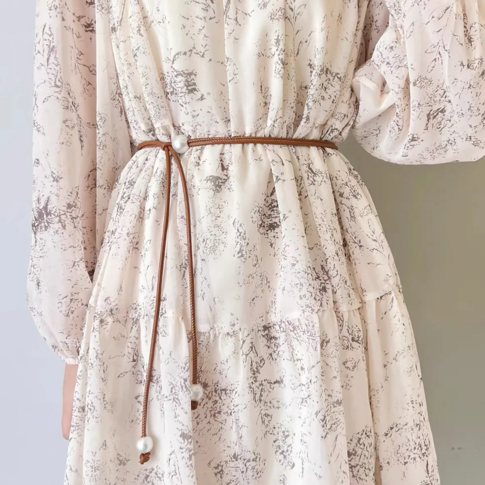 

Высококачественный тонкий пояс, застегивающий талию, круглая кожаная веревка, женская поясная веревка