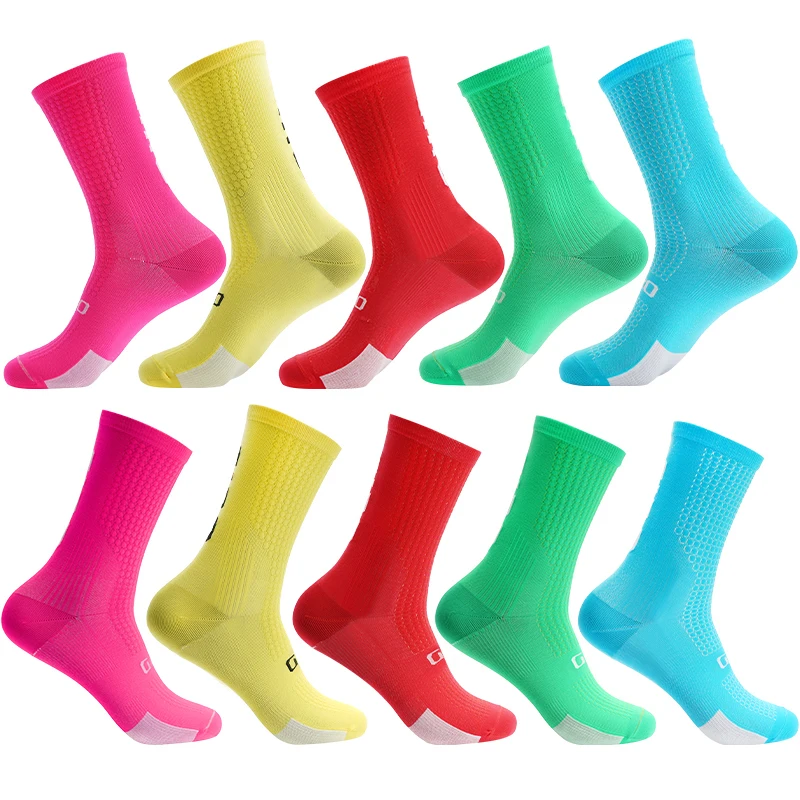 

Football Cycling Socks Breathable socks slip 2023 Outdoor Basketball Non Protect Feet Wicking Bike Running Football Sport Grip S