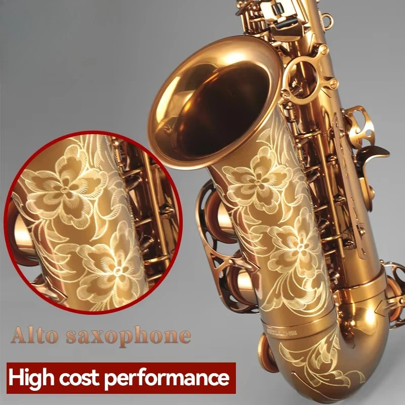 Musical Instruments High F# Eb Key Golden Lacquer the Tone Is Magnetic and Warm 9902 Alto Saxophone