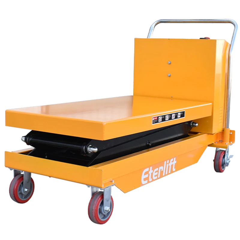 1500Kg 1700mm Foot Pedal Hydraulic Lift Table Heavy Duty Double Scissor Table Lift Trolley