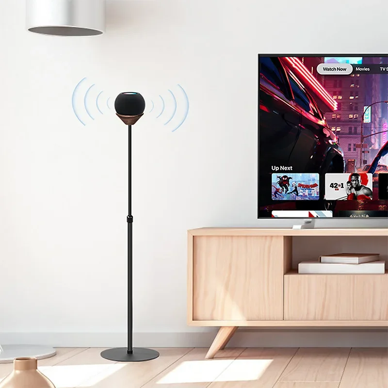 

Mini Speaker Stand for Homepod Stand Floor-Standing Adjustable Height Holder for Apple Wireless Bluetooth Speaker Accessories
