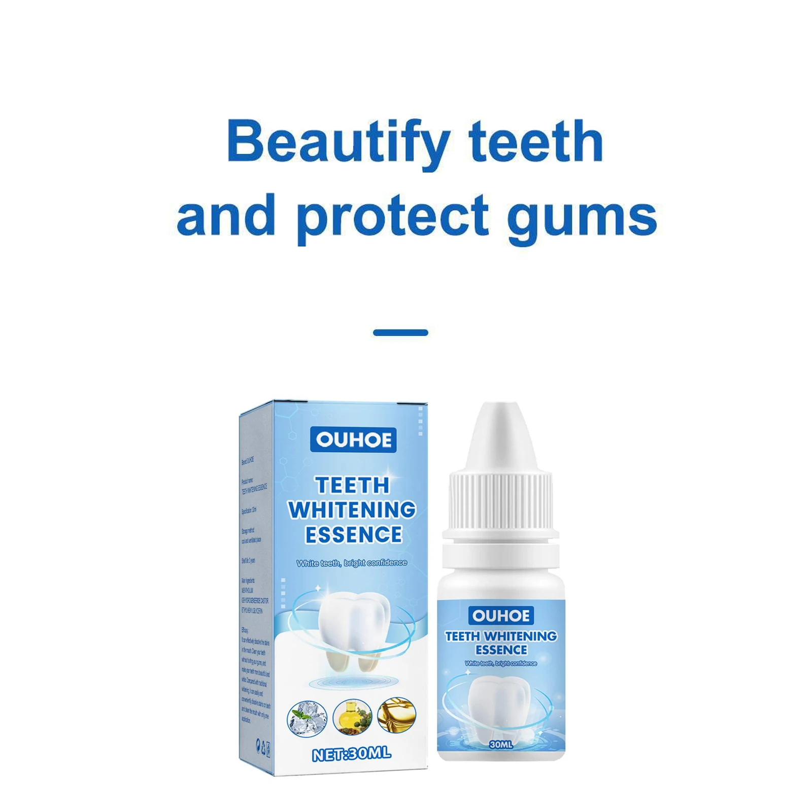 Teeth Whitening Essence Remove Plaque Yellow Black Smoke Stains Tooth Fresh Breath Oral Hygiene Brighten Dental Cleansing Serum