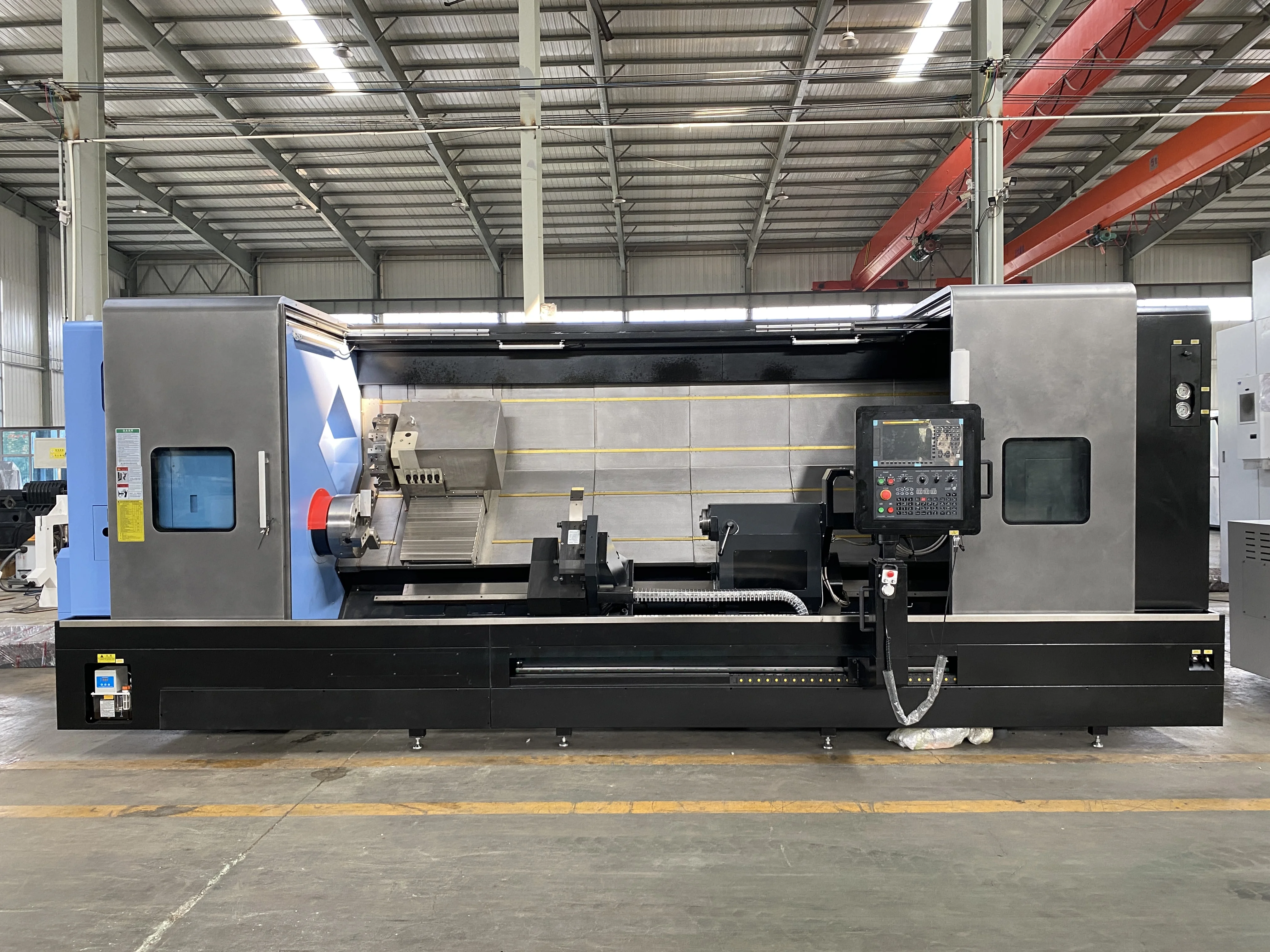 DONGS Horizontal High Precision TCK700 Slant Bed CNC Lathe Single 3-Axis Automatic High Rigidity Metal Turning Center 12 Station