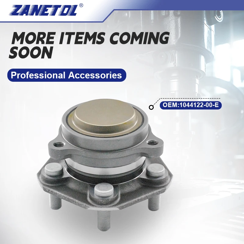 ZANETOL Wheel Bearing & Hub Original Interior Auto Parts for TESLA 3 2017~2024 TESLA Y 2021~2024 1044122-00-E 104412200E MB95303