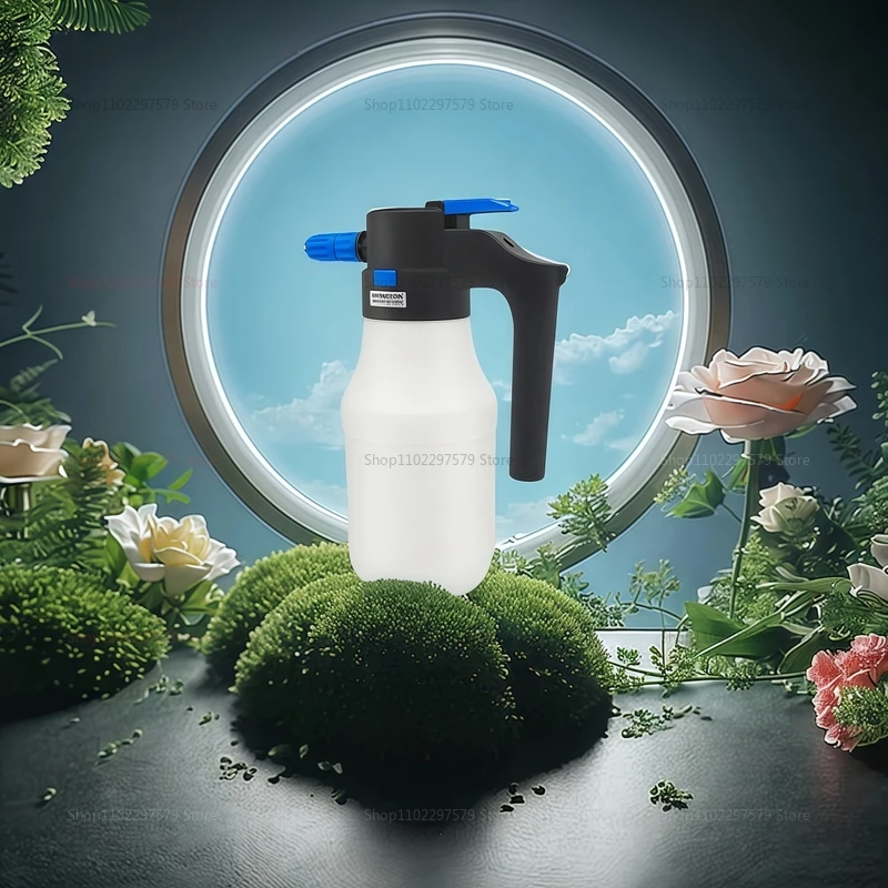 2025 novo pulverizador elétrico de espuma de neve para lavagem de carro, garrafa recarregável usb para detalhamento automático, limpeza de janelas e lavagem de veículos, 1,5l