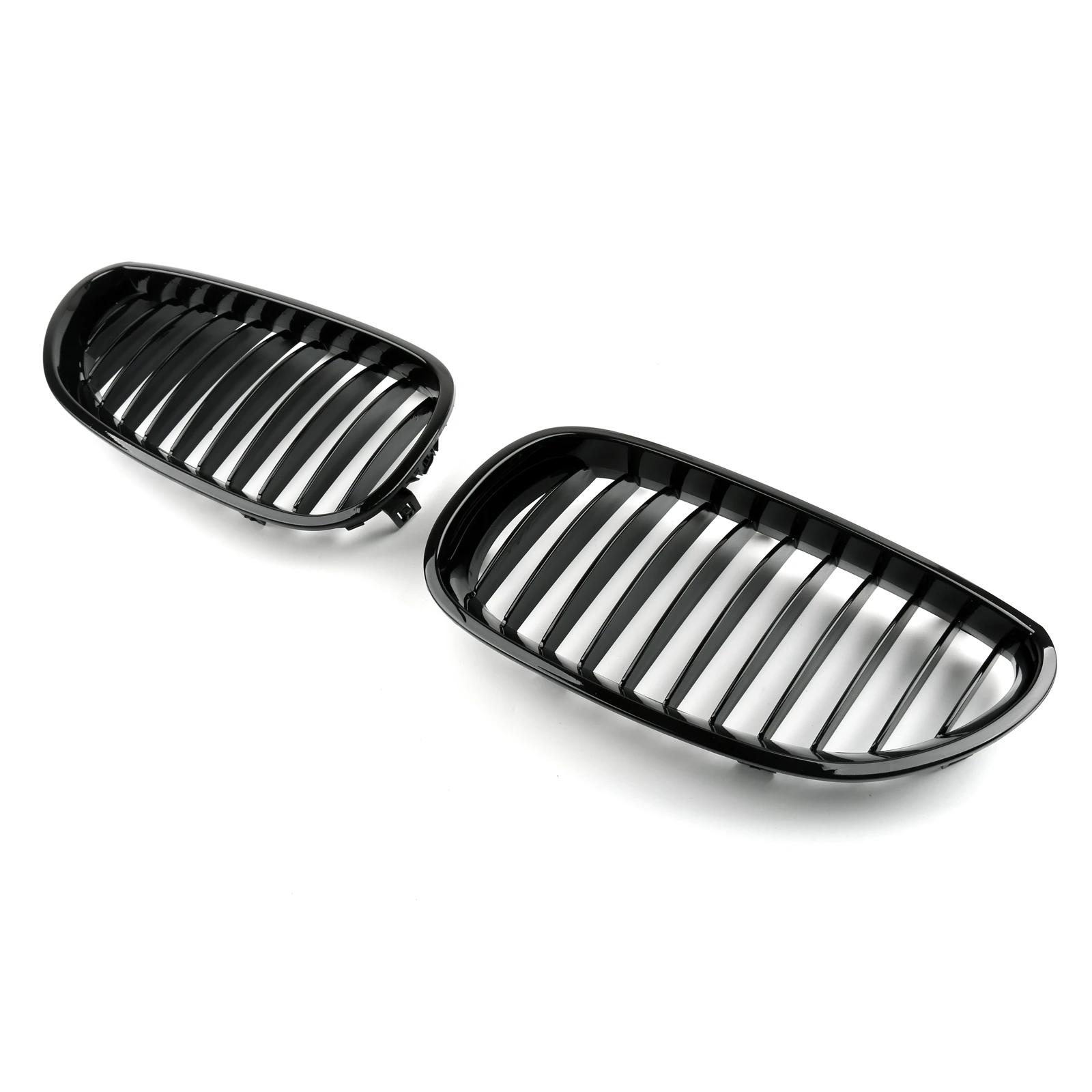 Artudatech pengganti depan Gloss, kisi ginjal hitam untuk BMW E60 E61 5 seri 2003-2010