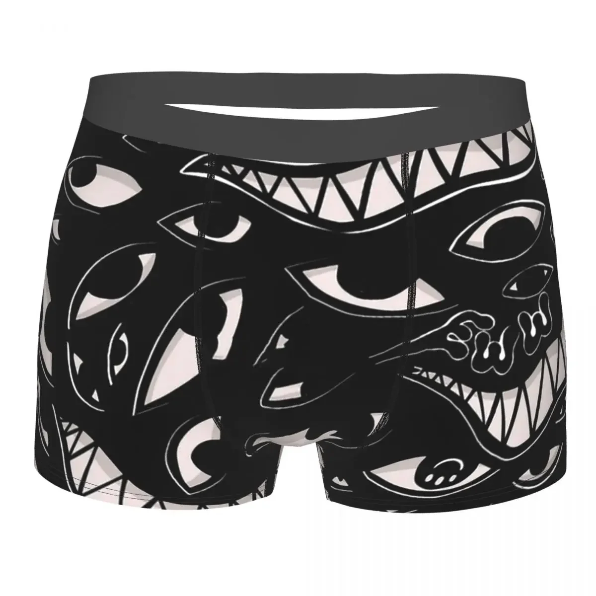 Goth Anime Japanese Manga Underpants Polyester Panties Man Underwear Sexy Monster Mash Shorts Briefs