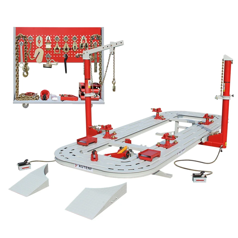 Square Tube Steel Auto Body Frame Machine / Chassis Straightening Machine / Chassis Straightener