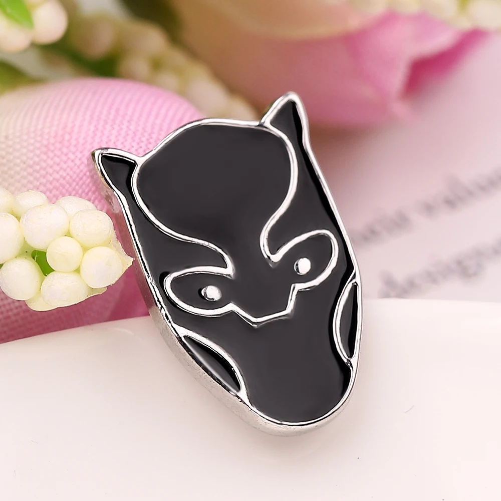 Superhero Black Panther Brooch The Avengers Cosplay Metal Fashion Clothes Backpack Badge for Men Jewelry Gifts