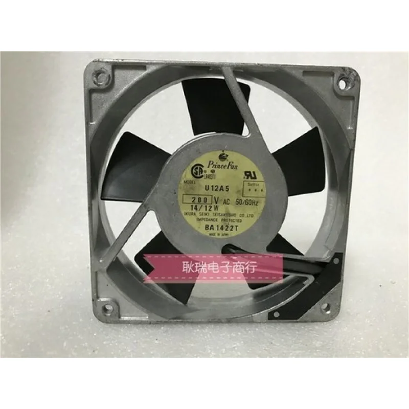

C 1pcs Prince Fan U12A5 200V 14 / 12W 120 * 120 * 25mm aluminum frame cooling fan