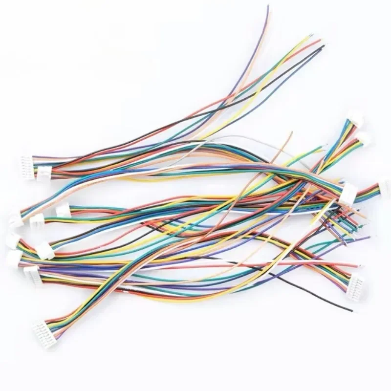10szt Micro JST GH 1.25 2P 3P 4P 5P 6P PIN Złącze męskie żeńskie z przewodem 15cm Kabel 150mm GH1.25 Pojedyncze podwójne złącze 28AWG — zdjęcie 6