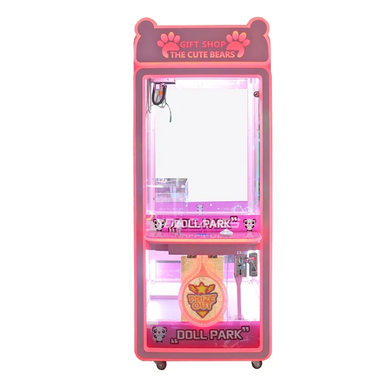 Fully transparent chassis Coin Operated Games Gift Crane Machine Toy Vending Machine Claw Crane Game Machine