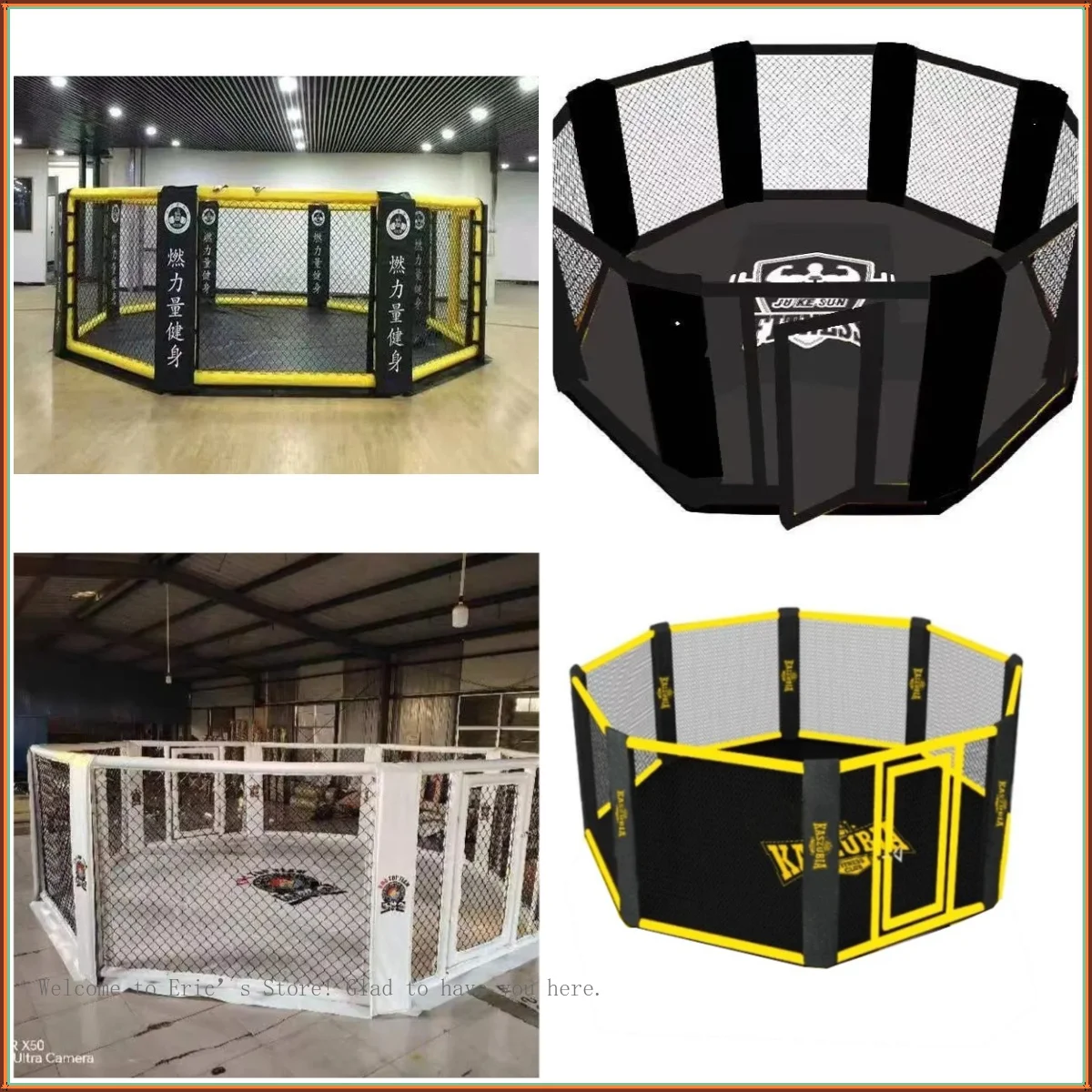 

2026 New Hot Customized MMA Cage Floor Type Cheap 4m/5m/6m Wrestling Cage for Fighting