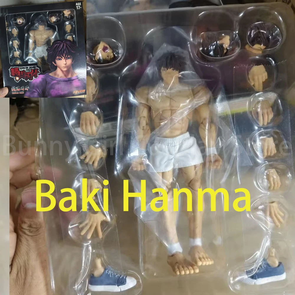 

В наличии Baki Hanma Рисунок Hanma Baki Demon Back Ver. Подвижная модель 1/12, фигурки мальчиков Baki, коллекция ПВХ, украшения, игрушки, подарки