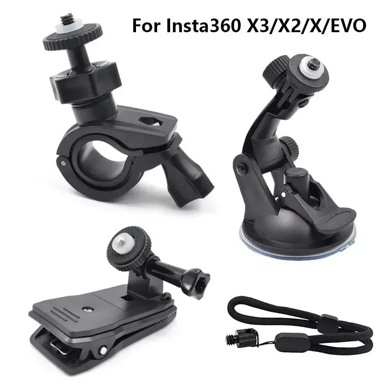 Insta360 ONE X3 Accessories Anti-slip lanyard Wrist Hand Strap Buckle Rope Bike Mount Holder Clip For INSTA360 ONE X2/EVO Camera image 2
