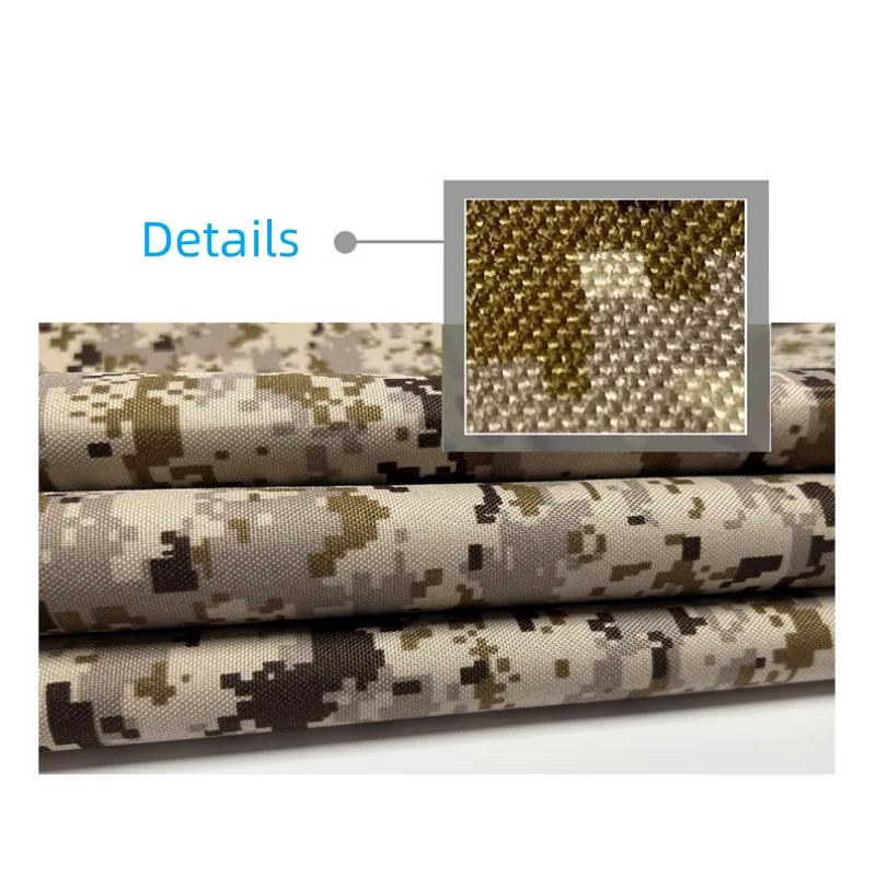 1000D Polyester Digital Desert AOR1 Camouflage Fabric Waterproof  Tactical Vest Sub-bag DIY Cloth