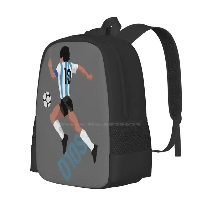 D10S Argentina Hot Sale Schoolbag Backpack Fashion Bags Top Rip Maradona Maradona Rip D10S Maradona Lover Maradona Fan Legend