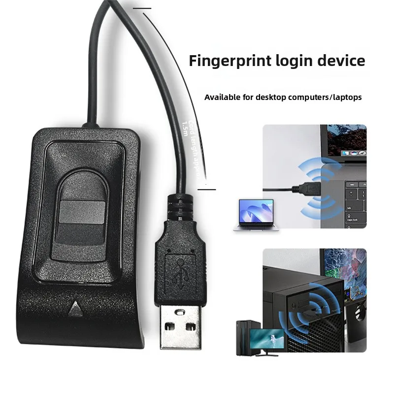 Computer Fingerprint Password Logger USB Plug and Play Windows Hello Encryption Unlock Fingerprint Identifier
