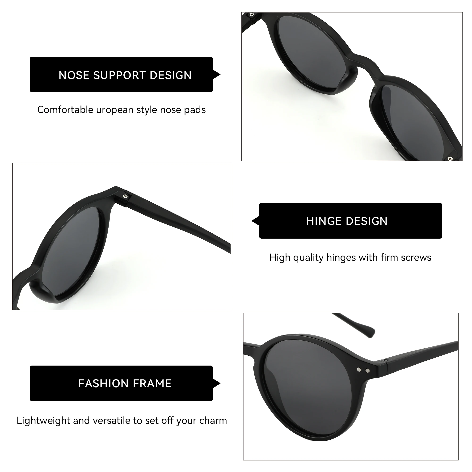 ZENOTTIC (XL-Größe) Polarisierte runde Sonnenbrille, stilvolle Sonnenbrille für Männer und Frauen, Retro-Klassiker, Multi-Style-Auswahlschirm – Detail 4