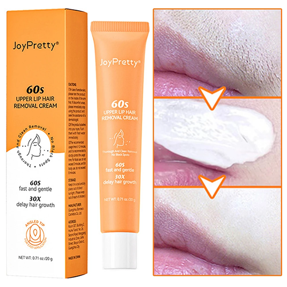 

60 Seconds Gentle Facial Hair Removal Underarm Pubic Hair Remover Fast Acting No Pain Painless Epilator Cream For Sensitive Skin
