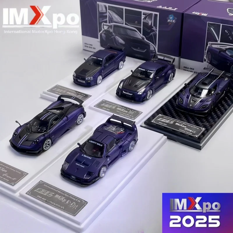 imxpo-1-64-tokyo-modification-show-hong-kong-station-alloy-miniature-simulation-car-model-collectible-ornament-in-stock