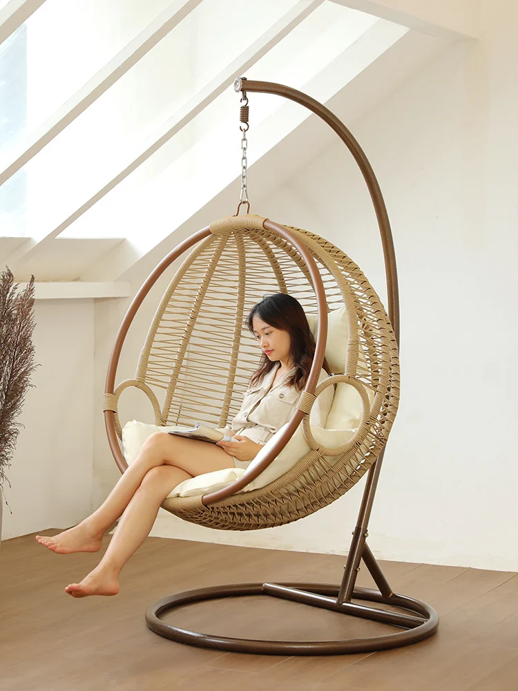 

Rattan indoor swing chair lazy home rocking chair leisure bird's nest hanging chair