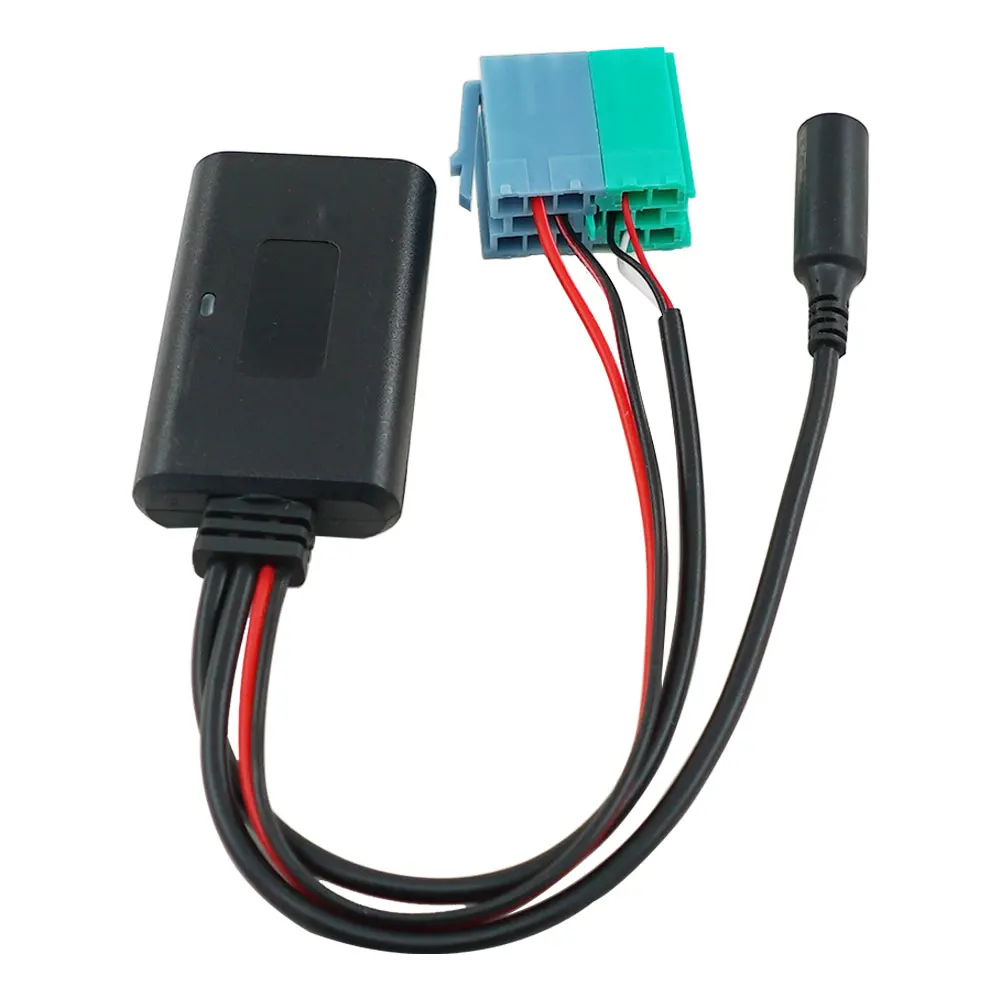 XNRKEY kabel AUX 6Pin untuk Renault Updatelist Radio Biurlink Mobil Bluetooth modul AUX adaptor MIC Handsfree MINI ISO