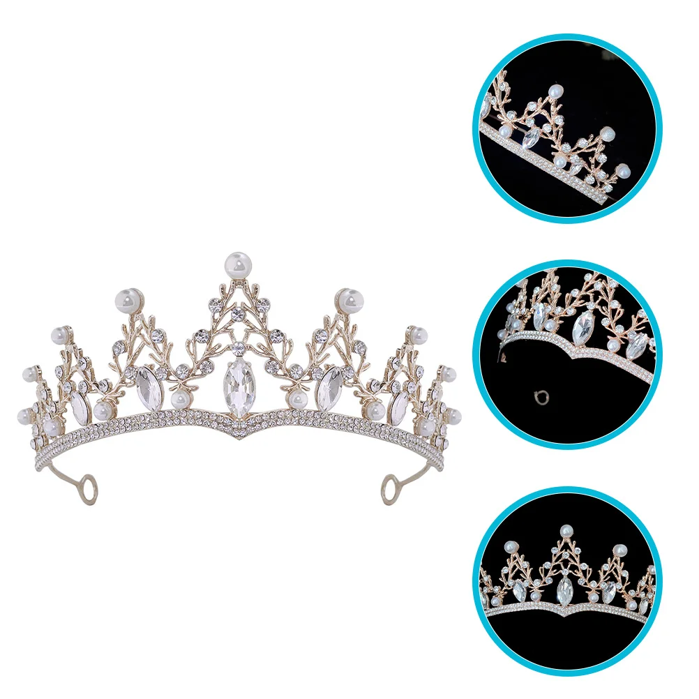 

Rhinestone Crown Women Wedding Bridal Headpiece Shiny Tiaras Prom Birthday Accessories Crowns for Women Bridal Hair Accessories