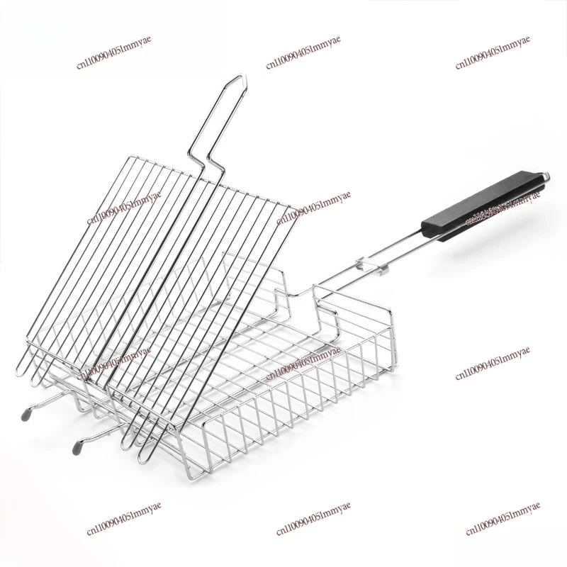 BBQ net clip Large BBQ tool Stainless steel pig's trotters corn clip