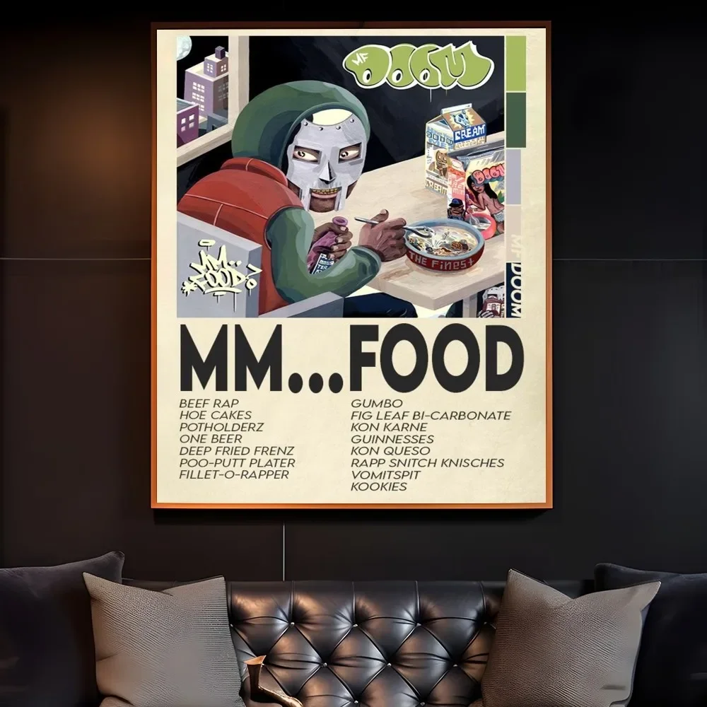 MF Doom Madlib ملصق مثبت جدار الفن الطباعة مقاوم للماء غرفة المعيشة المنزلي غرفة بار ديكور جمالي