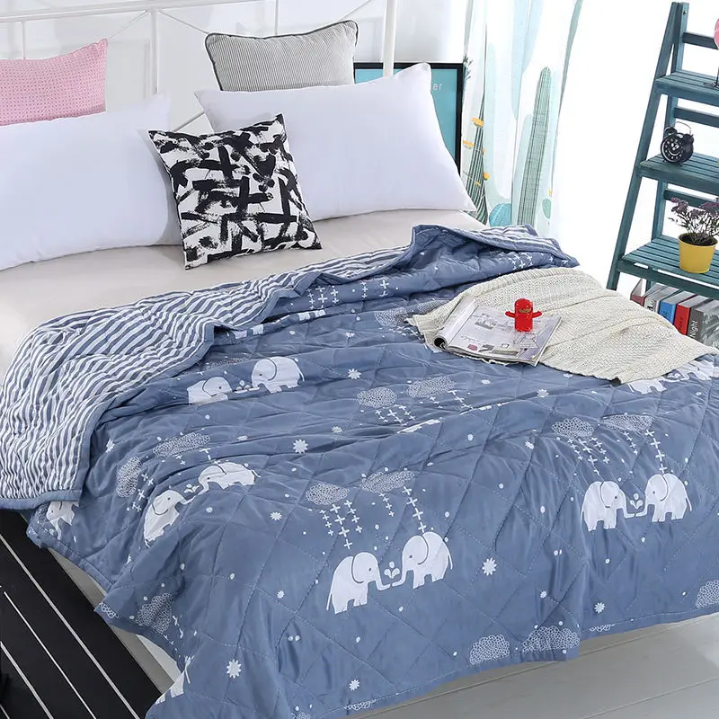 Summer  Air Conditioning Quilt Single Double Thin Quilt Spring and Autumn Quilt Core Machine Washable Summer