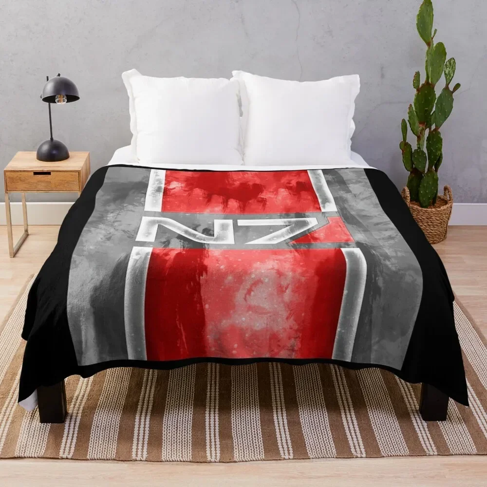 N7 Emblem Throw Blanket blankets ands Soft Blankets