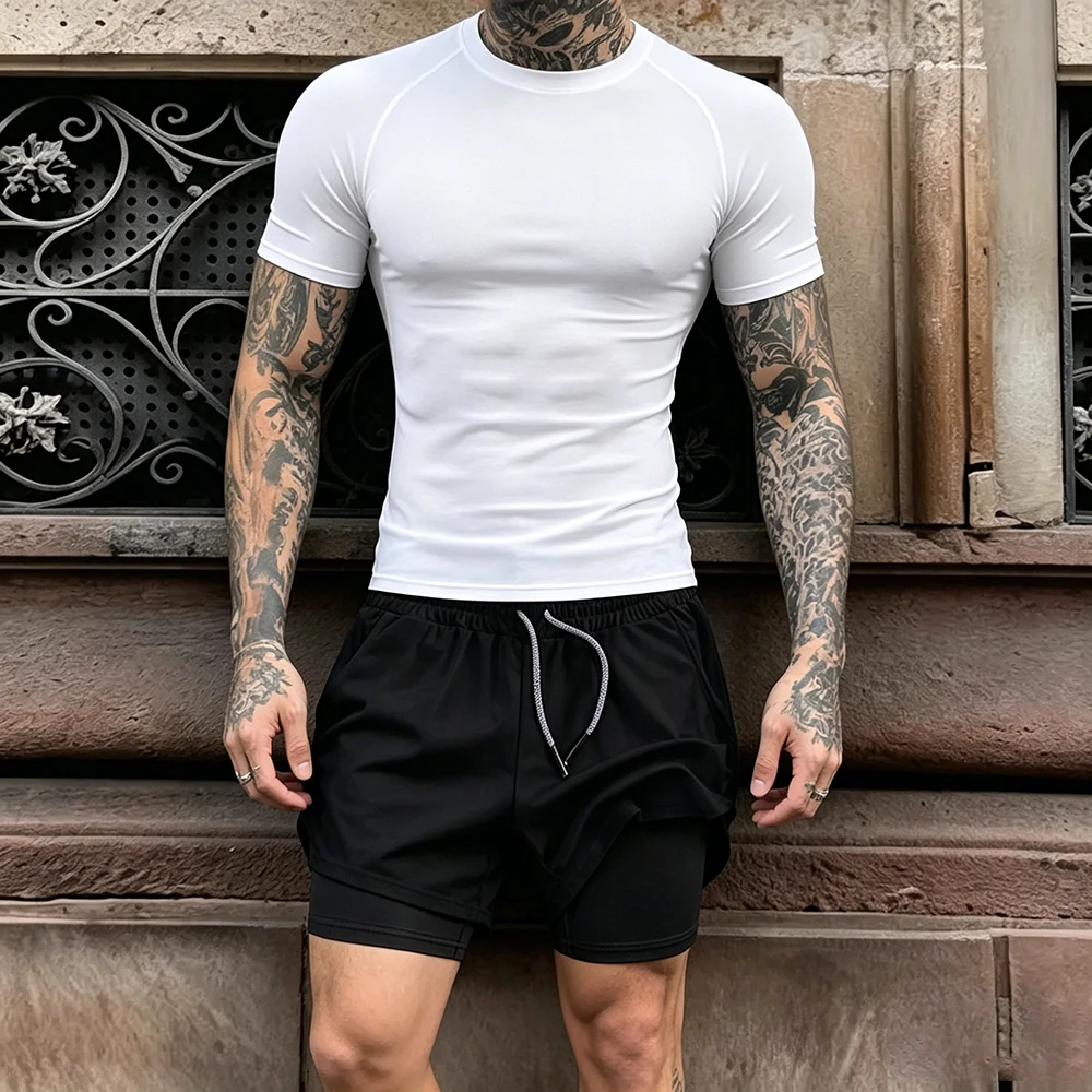 Męski 2-częściowy zestaw treni – Compression Shorts Athletes recenzja i cena