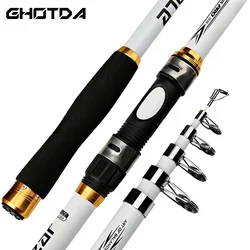 Ultra Light/Strong Fiberglass Sea Rod 2.1M 2.4M 2.7M 3.0M 3.6M Spinning Carbon White Fishing Rod Suitable For Flying Carp Bass