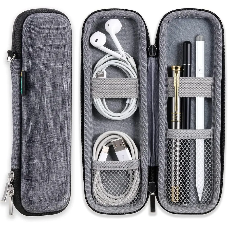 กล่องใส่ดินสอขนาดเล็กกะทัดรัดและพกพาสะดวกสำหรับจัดระเบียบดินสอ ปากกา และอุปกรณ์เครื่องเขียน - เหมาะสำหรับนักเรียนและครู