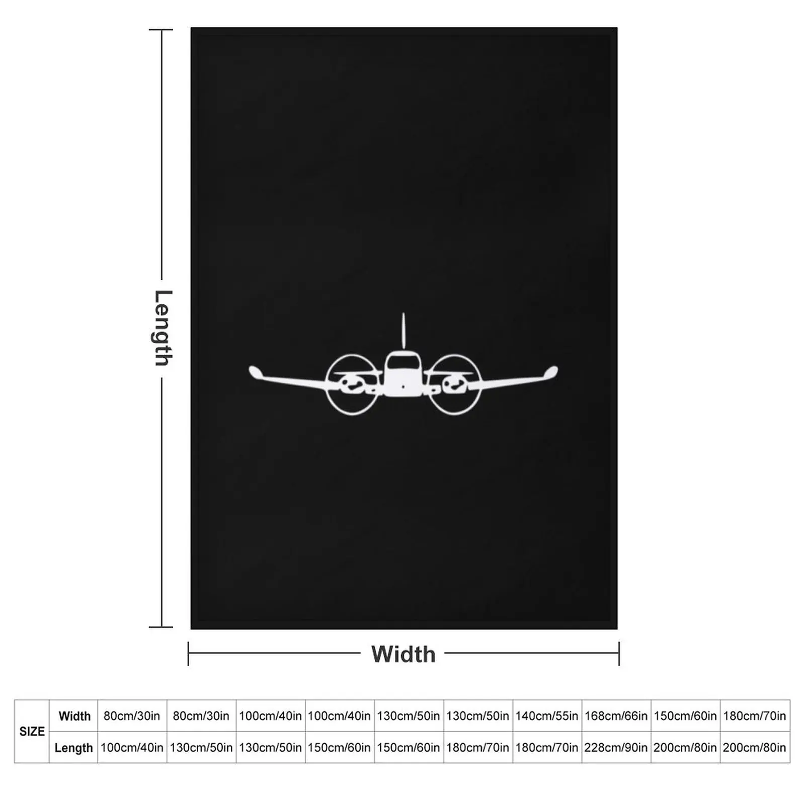 Cessna 310 Twin Engine Airplane T-Shirts Gift For Fans, For Men and Women Throw Blanket cosplay anime Flannels Hairys Blankets