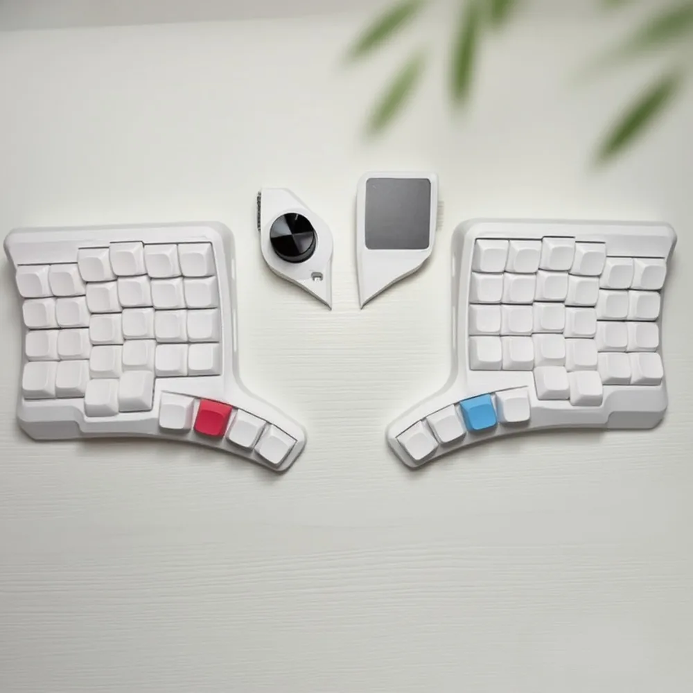 

Touchpad Split Keyboard HPD V2 Trackball Knob Magnetic Stand Curved Gaming Keyboard Kit Wired Hot Swap QMK Vial Gamer Teclado