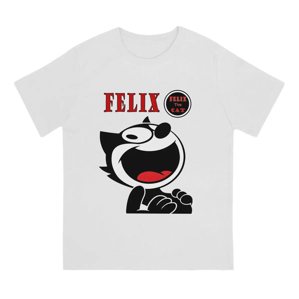 Men's Cool T Shirt Felix Cartoon 100% Cotton Tops Casual Short Sleeve Crew Neck Tee Shirt Gift Idea T-Shirt