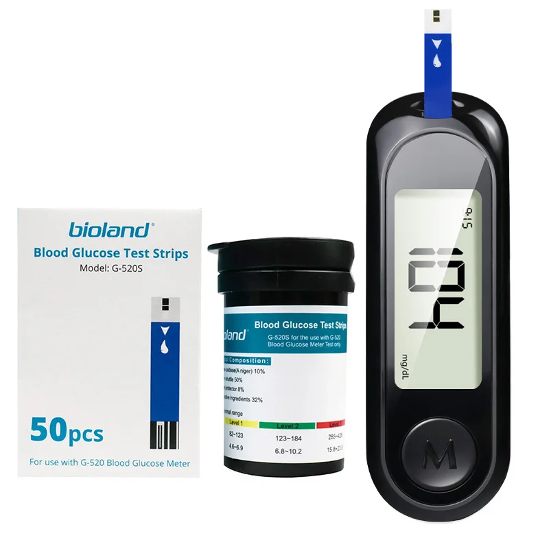 Blood Glucose Meter Diabetes Testing Kit Diabetes Lancet Machine Blood Sugar Meter Glucometer 50 Test Strips 5S Get Results Fast