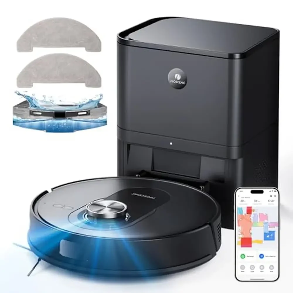 

Robot Vacuum Mop 4200 Pa Suction 200 Min Runtime Smart Navigation App Control Alexa Google Home