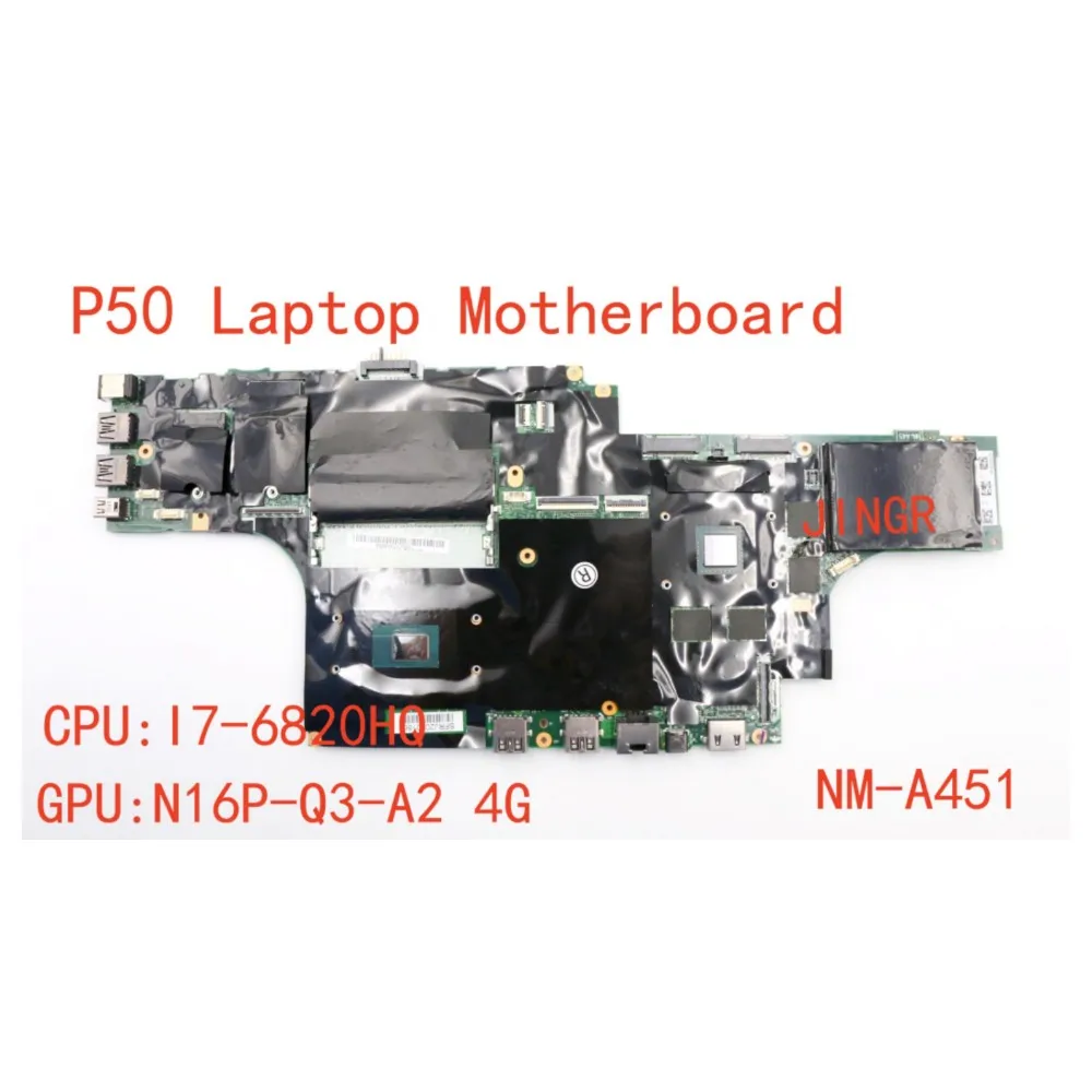 

For Lenovo Thinkpad P50 Laptop Motherboard CPU:I7-6820HQ GPU:N16P-Q3-A2 4G FRU: 01AY364 100% Test Ok