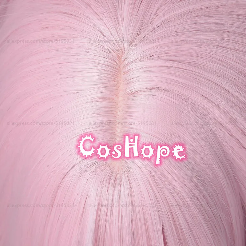 لوكا شعر مستعار تأثيري 100 سنتيمتر طويل مستقيم الوردي شعر مستعار تأثيري أنيمي تأثيري الباروكات مقاومة للحرارة بيروكات صناعية